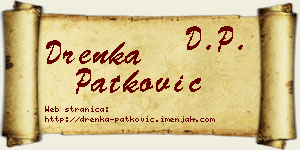 Drenka Patković vizit kartica